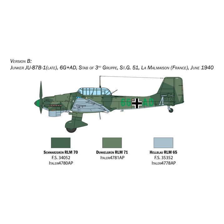 ITALERI 1/48 Ju-87B Stuka Battle of Britain 80th Ann SupDec