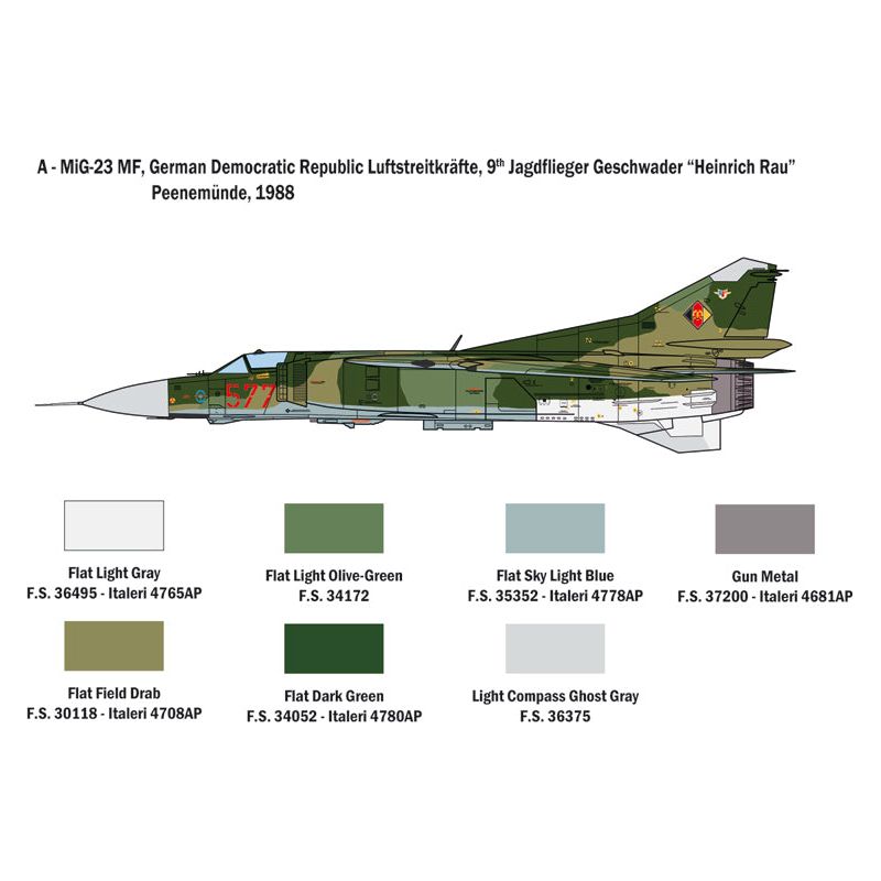 ITALERI 1/48 MiG-23 MF/BN 'Flogger'