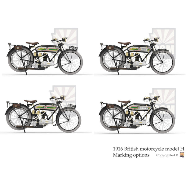 COPPER STATE MODELS 1-32 British Motorcycle Tr.Model H