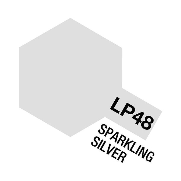 TAMIYA LP-48 Sparkling Silver Lacquer Paint 10ml