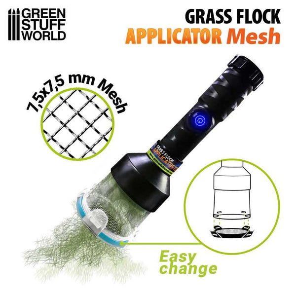 GREEN STUFF WORLD Grass Flock Applicator - Large Mesh