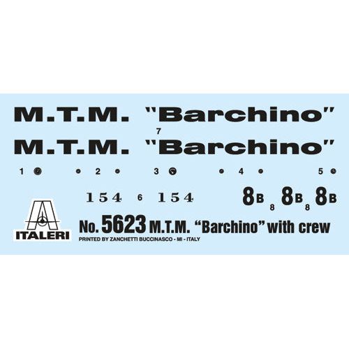 ITALERI 1/35 M.T.M. "Barchino"with Crew