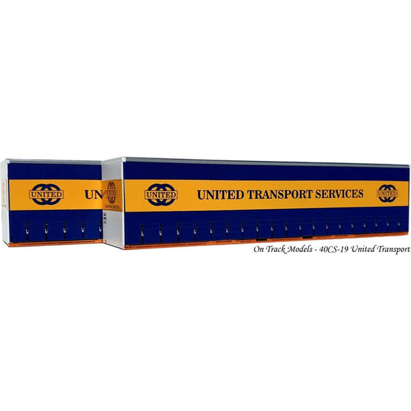 ON TRACK MODELS United Transport Services 40' Curtain Sided Containers