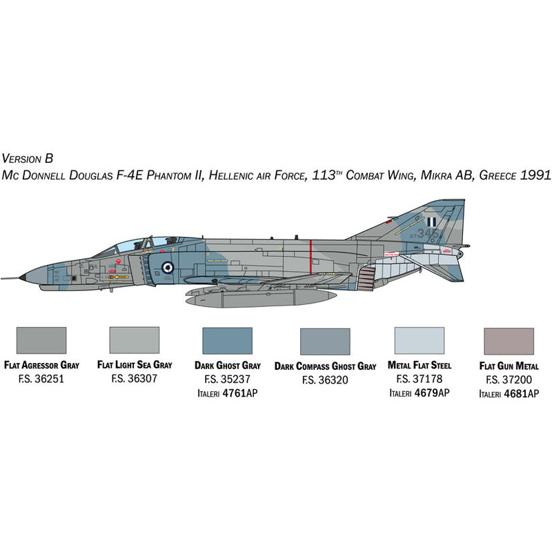 ITALERI 1/72 F-4E/F Phantom II with Super Decal Sheet