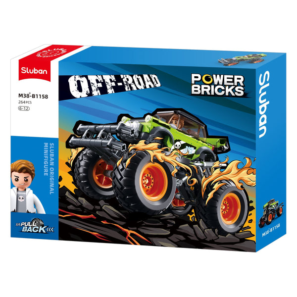 SLUBAN Power Bricks Off Road Vehicle Racing 264pcs