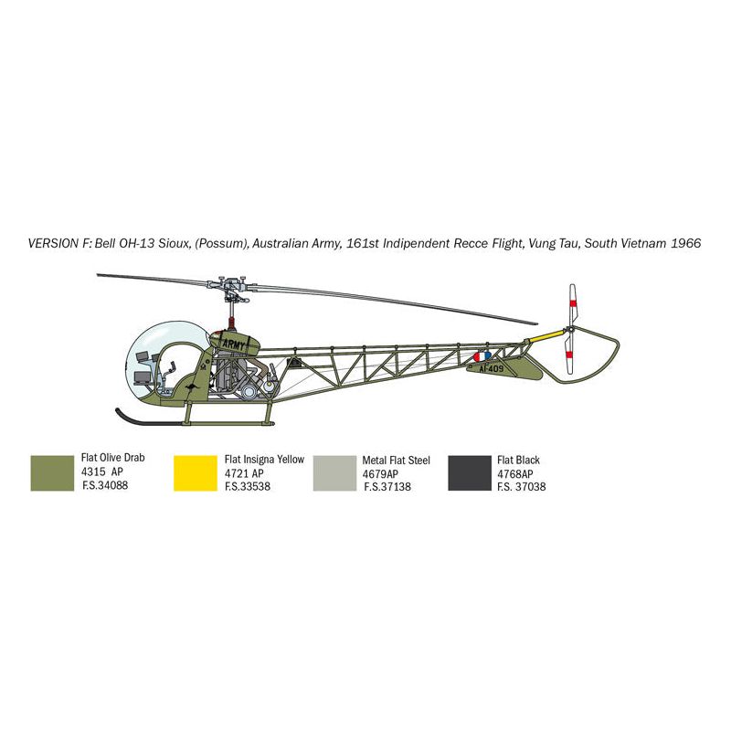 ITALERI 1/48 Bell OH-13 Sioux Korean War