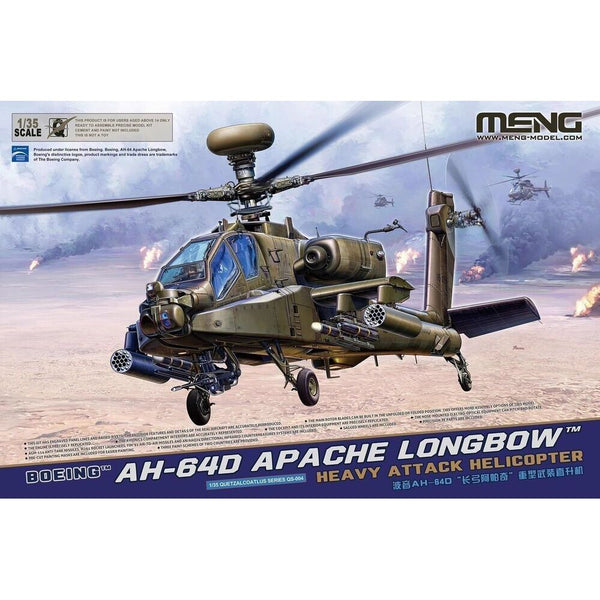 MENG 1/35 Boeing AH-64D Apache Longbow Heavy Attack Helicopter