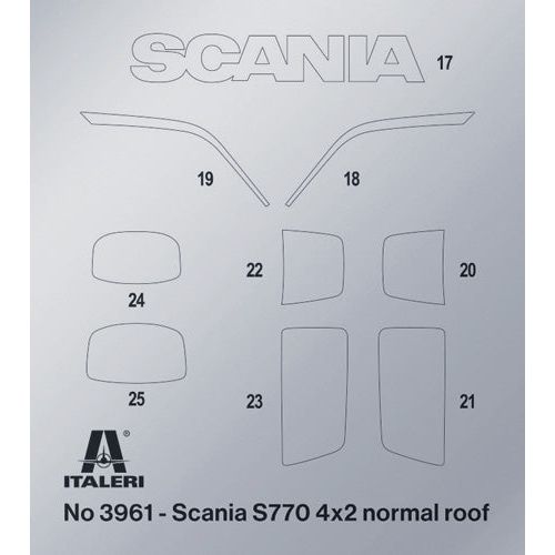 ITALERI 1/24 Scania 770 4x2 Normal Roof