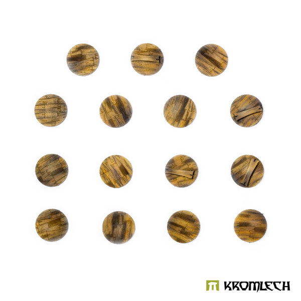 KROMLECH Wooden Planks 28.5mm Round Base Toppers