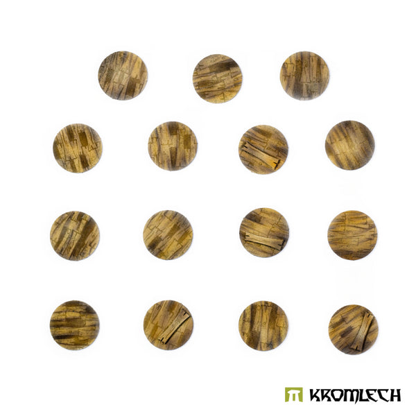 KROMLECH Wooden Planks 32mm Round Base Toppers