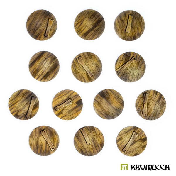 KROMLECH Wooden Planks 40mm Round Base Toppers