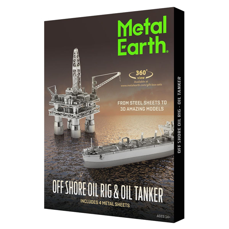 METAL EARTH Gift Box - Offshore Oil Rig & Tanker