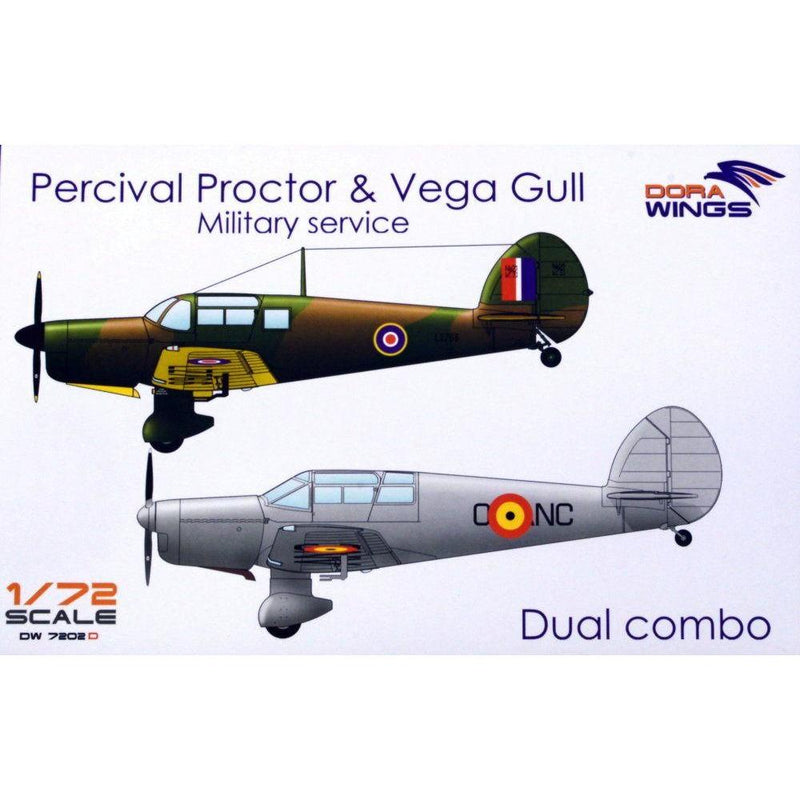 DORA WINGS 1/72 Percival Proctor & Vega Gull (2 in 1)