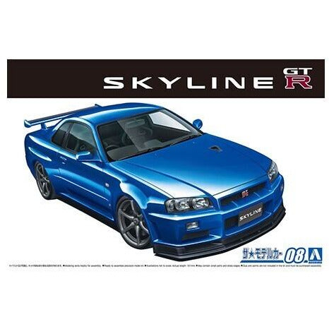 AOSHIMA 1/24 Nissan BNR34 Skyline GT-R V-Spec II '02