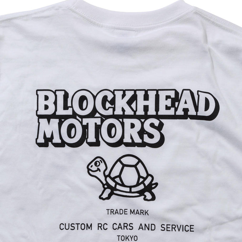 BLOCKHEAD MOTORS Long Sleeve T-Shirt White - XL