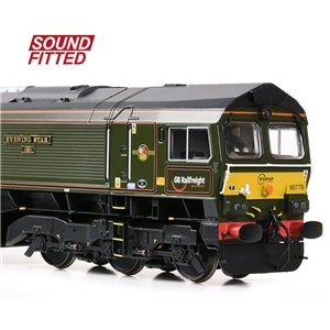 BRANCHLINE OO Class 66/7 66779 'Evening Star' GBRf Brunswick Green DCC Sound Fitted