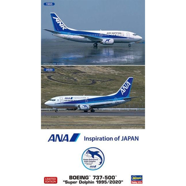 HASEGAWA 1/200 ANA Boeing 737-500 "Super Dolphin 1995/2020"
