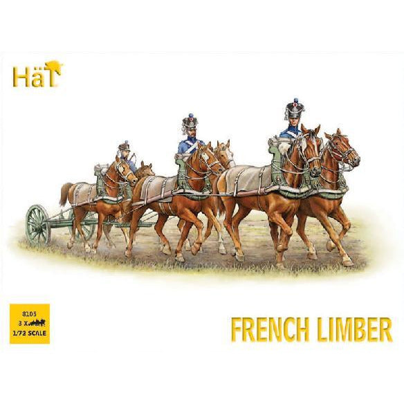 HAT 1/72 French 6 Horse Limber Team
