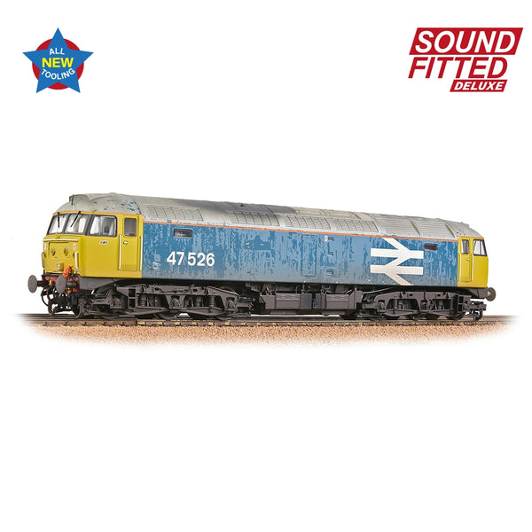 BRANCHLINE OO Class 47/4 47526 BR Blue (Large Logo)[W] DCC Sound Fitted Deluxe