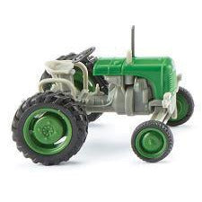 Wiking 1949 Steyr 80 Farm Tractor - Assembled -- Green, Gra