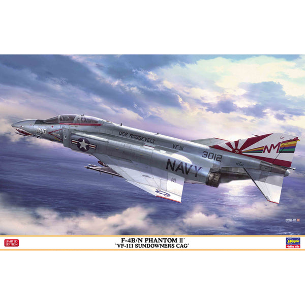 HASEGAWA 1/48 F-4B/N Phantom II "VF-111 Sundowners CAG"