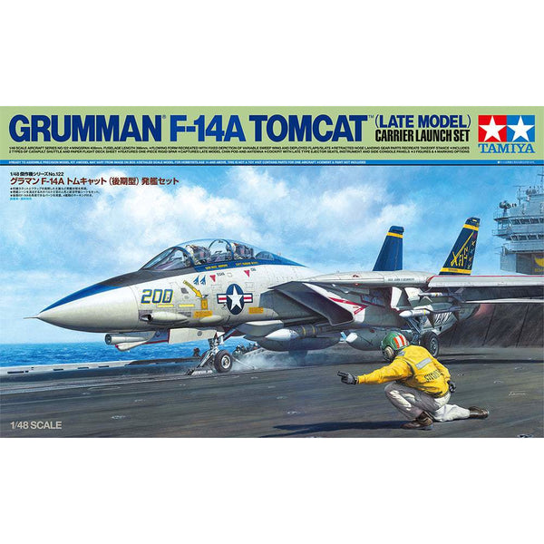 TAMIYA 1/48 Grumman F-14A Tomcat™ (Late Model) Carrier Laun