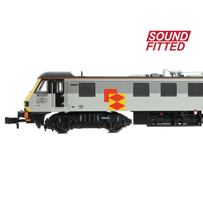 GRAHAM FARISH N Class 90/0 90037 BR Railfreight Distribution Sector DCC Sound Fitted