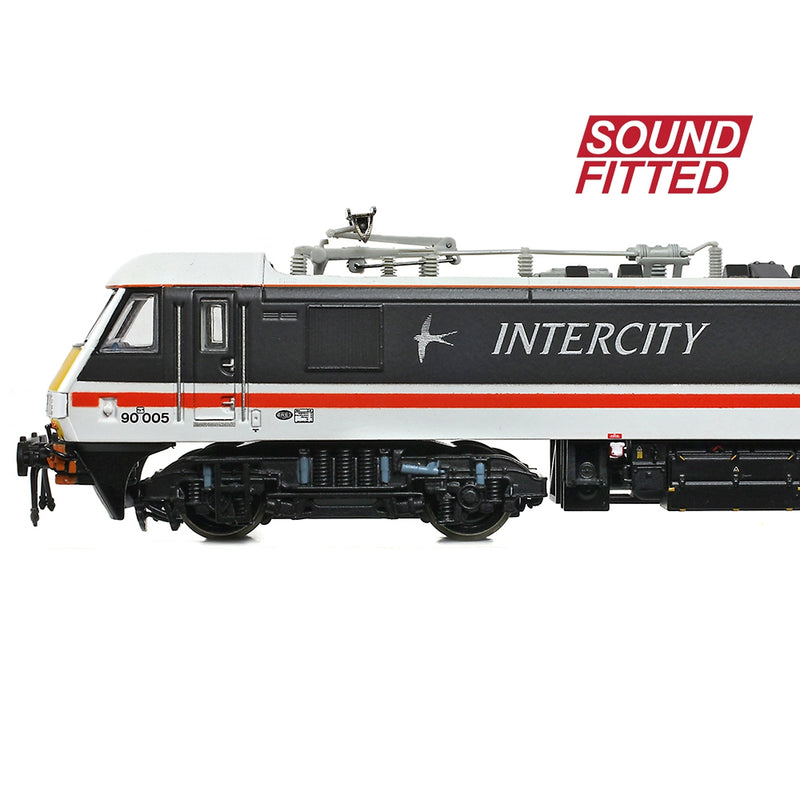 GRAHAM FARISH N Class 90/0 90005 'Financial Times' BR InterCity (Swallow) DCC Sound Fitted