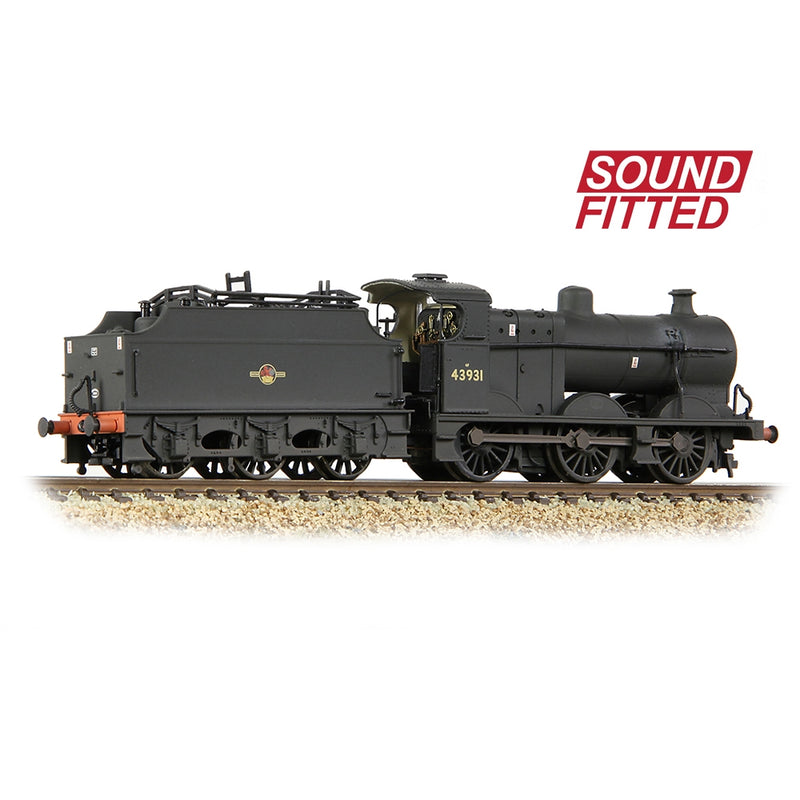 GRAHAM FARISH N MR 3835 4F with Fowler Tender 43931 BR Black (Late Crest) [W] DCC Sound Fitted
