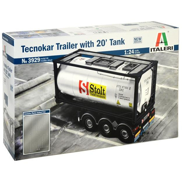 ITALERI 1/24 Tecnokar 20ft Tank Trailer
