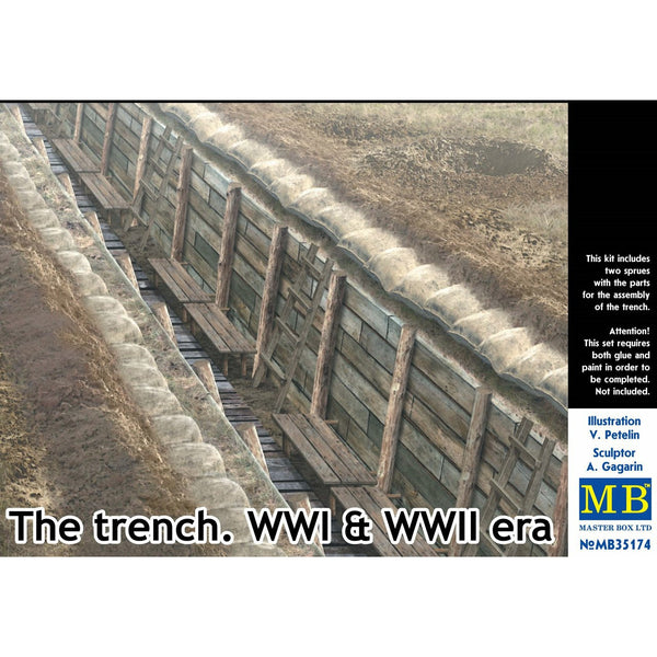 MASTER BOX 1/35 The Trench. WWI & WWII Era