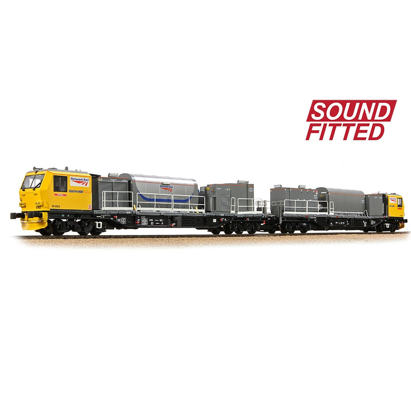 BRANCHLINE OO Windhoff MPV 2-Car Set Network Rail Yellow DCC Sound Fitted