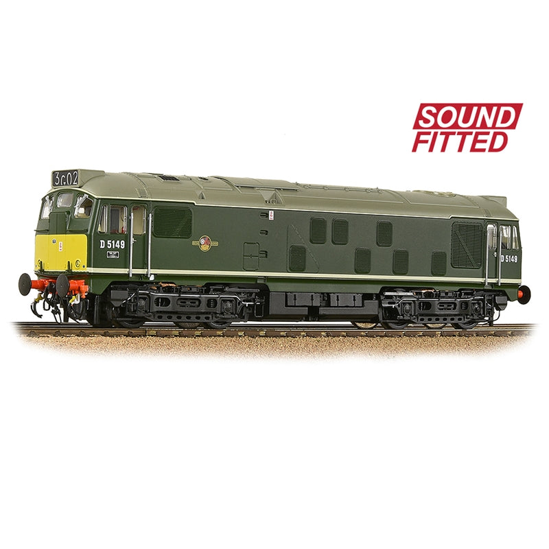 BRANCHLINE OO Class 24/1 D5149 BR Green (Small Yellow Panels) DCC Sound Fitted