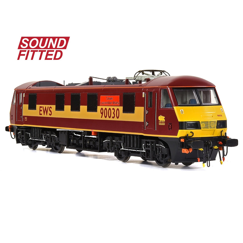 BRANCHLINE OO Class 90 90030 'Crewe Locomotive Works' EWS DCC Sound Fitted