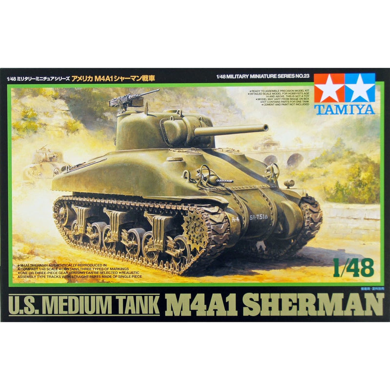 TAMIYA 1/48 U.S. Medium Tank M4A1 Sherman