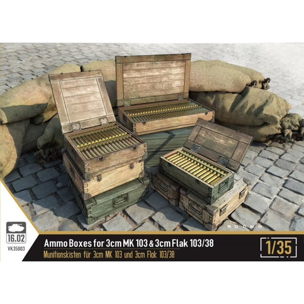 16.02 1/35 Ammo Boxes for 3cm MK103 & 3cm Flak