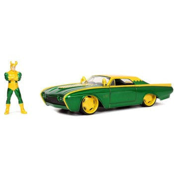 JADA 1/24 Marvel Loki & 1963 Ford Thunderbird