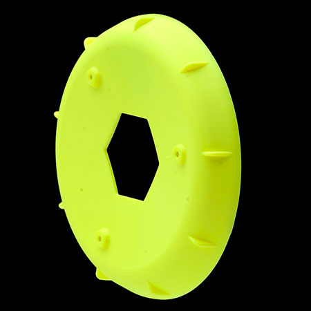 AKA Stiffeners for Truggy Evo Wheel Yellow (4 Pcs)