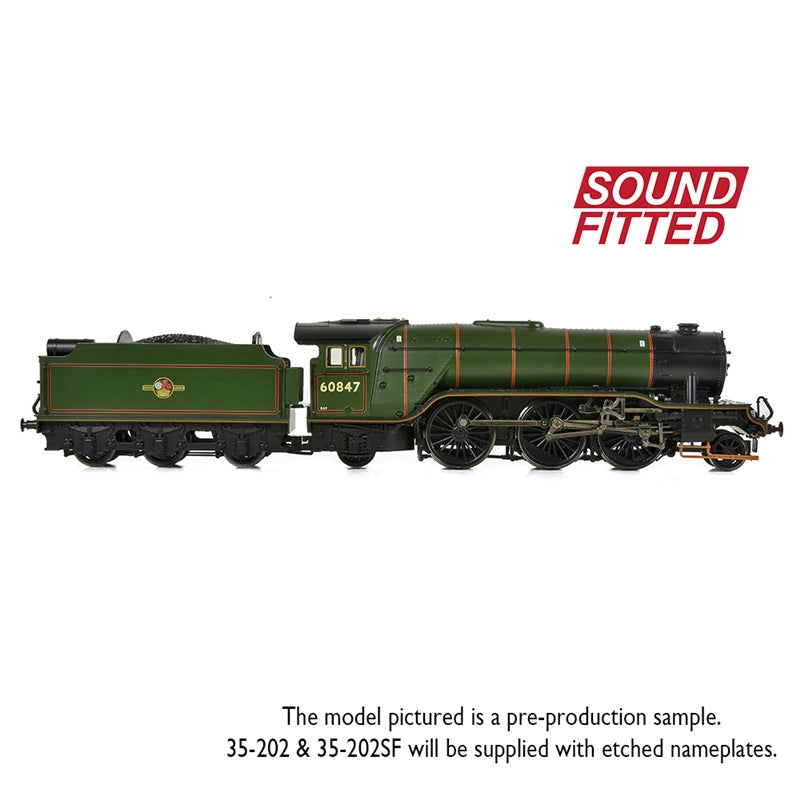 BRANCHLINE OO LNER V2 60847 'St Peter's School' BR Lined Green (Late Crest) DCC Sound Fitted