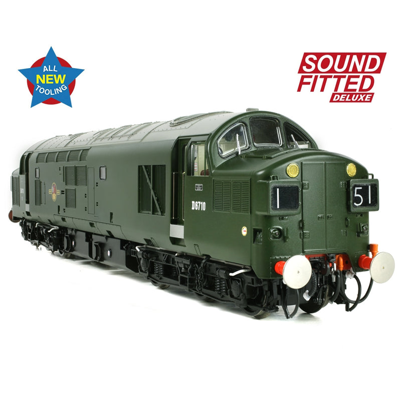 BRANCHLINE OO Class 37/0 Split Headcode D6710 BR Green (Late Crest) DCC Sound Fitted Deluxe