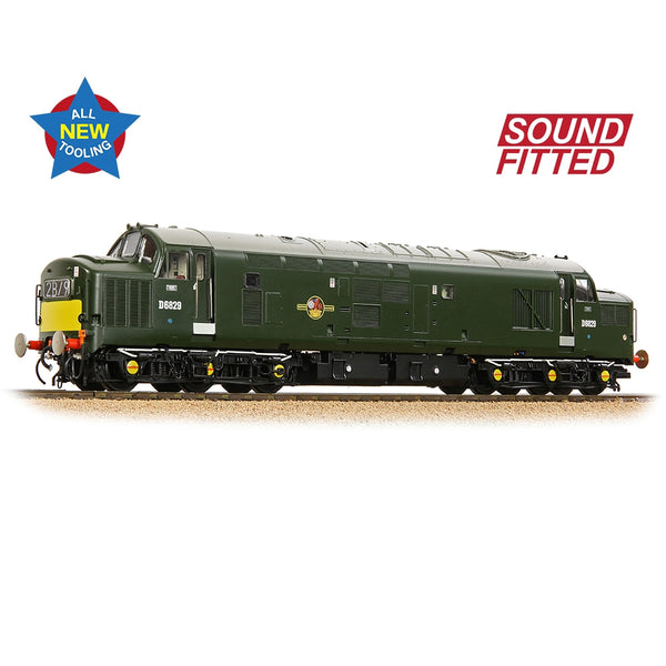 BRANCHLINE OO Class 37/0 Centre Headcode D6829 BR Green (Small Yellow Panels) DCC Sound Fitted