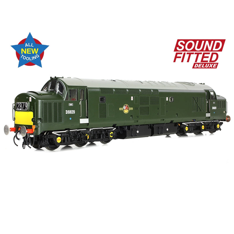 BRANCHLINE OO Class 37/0 Centre Headcode D6829 BR Green (Small Yellow Panels) DCC Sound Fitted Deluxe