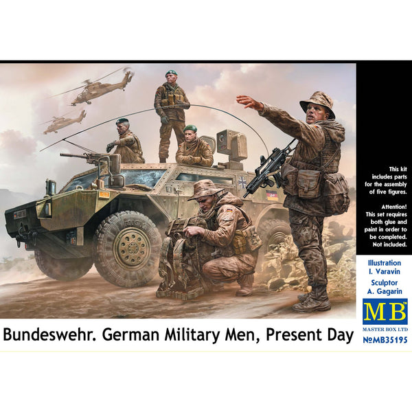 MASTER BOX 1/35 Bundeswehr, German Military Men, Present