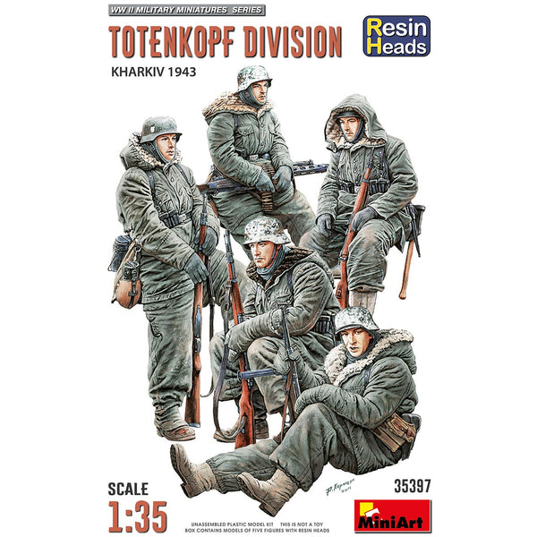 MINIART 1/35 Totenkopf Division. Kharkov 1943. Resin Heads