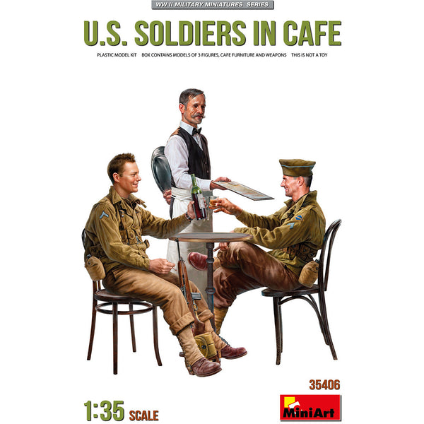 MINIART 1/35 U.S. Soldiers in Cafe