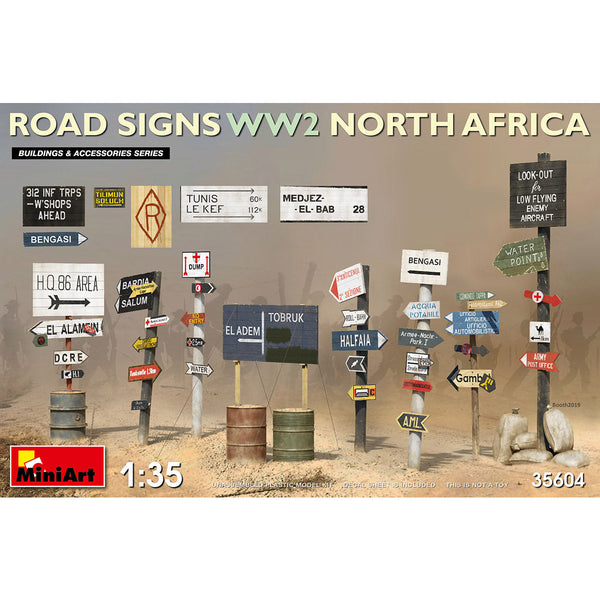 MINIART 1/35 Road Signs WWII North Africa