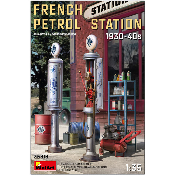 MINIART 1/35 French Petrol Station 1930-40's
