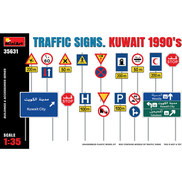 MINIART 1/35 Traffic Signs Kuwait 1990's