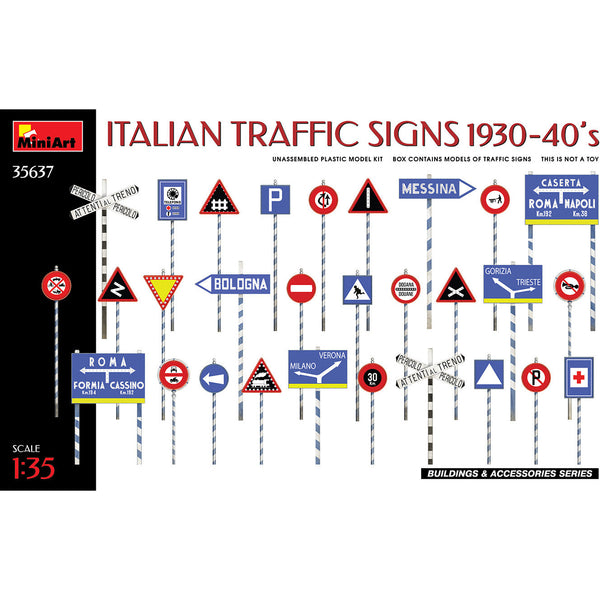 MINIART 1/35 Italian Traffic Signs 1930-40's