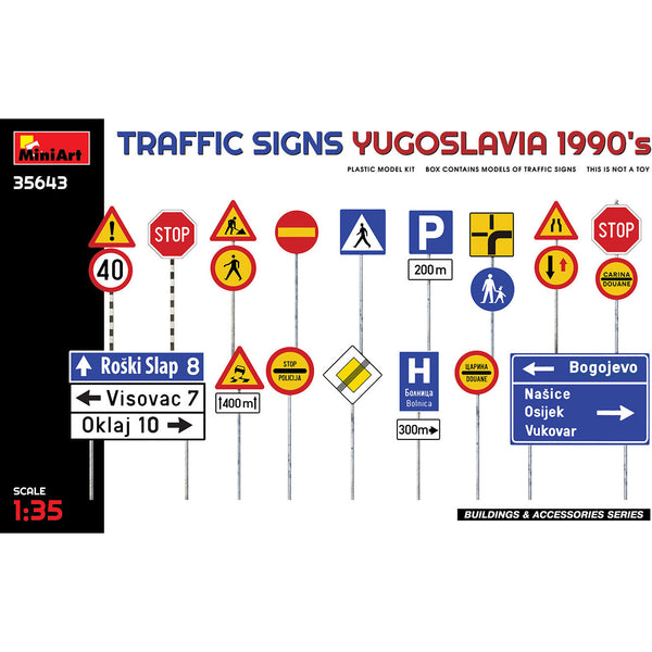 MINIART 1/35 Traffic Signs Yugoslavia 1990's
